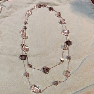 Ice crystal necklace